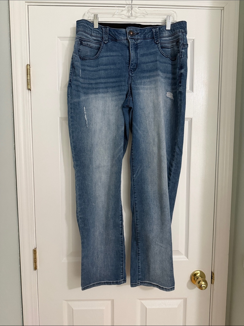 Democracy Casual Mid-Blue Straight Leg Jeans